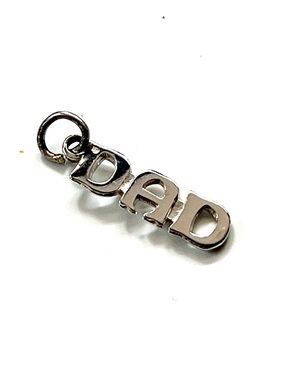 Sterling Silver DAD charm